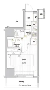 シーネクス本駒込【6階】の間取り