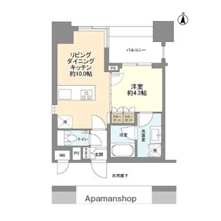 プレミスト西池袋【12階】の間取り