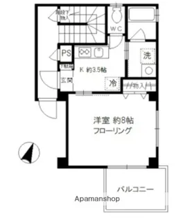 シャルマンドミール【1階】の間取り