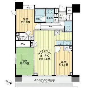 クレストフォルム浅草グランステージ【2階】の間取り