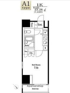 KDX文京千石レジデンス【8階】の間取り