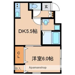 ル・ソレイユ【1階】の間取り