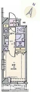 シンシア日本橋新川【5階】の間取り