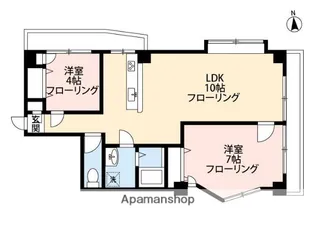 グリーンキャピタル小石川【4階】の間取り