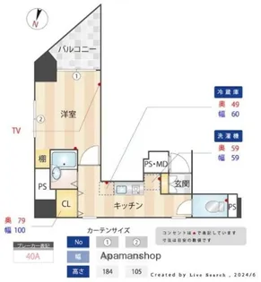 メインステージ東神田【10階】の間取り