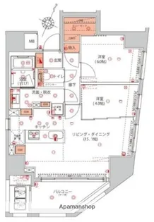 ハーモニーレジデンス千代田岩本町【12階】の間取り