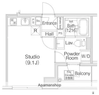 コンフォリア上野広小路【2階】の間取り
