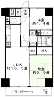 ロイヤルプラザ浅草【8階】の間取り