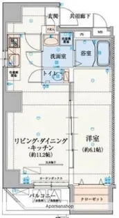 リヴシティ上野入谷【10階】の間取り