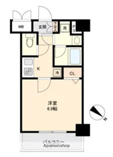 パレステュディオ神田EAST【3階】の間取り