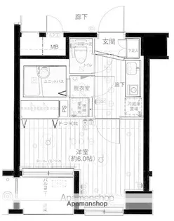 メインステージ日本橋馬喰町駅前【5階】の間取り