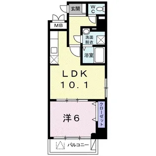 ロテュスパルク【5階】の間取り