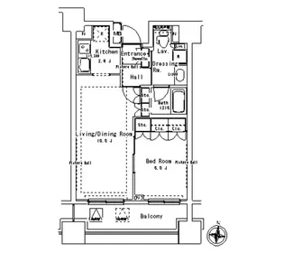 1LDKの間取り画像