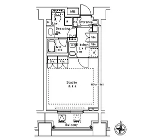 パークアクシス御茶ノ水ステージ【1階】の間取り