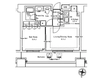 パークアクシス御茶ノ水ステージ【12階】の間取り