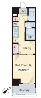セトルコート文京千石【9階】の間取り
