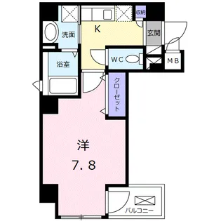 カーサ ボニータ【2階】の間取り