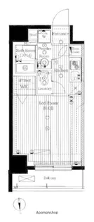 プレール・ドゥーク秋葉原Ⅲ【10階】の間取り