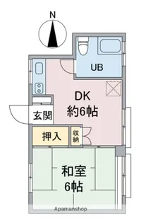 ユシマハイツ【3階】の間取り