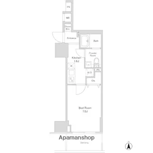 リバーレ浅草ウエスト【12階】の間取り