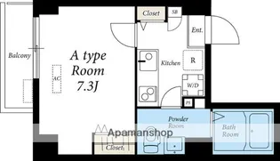 リブリ・蔵前【6階】の間取り