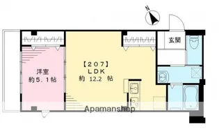 ラシーネ西片【2階】の間取り