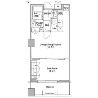 コンフォリア東池袋WEST【11階】の間取り