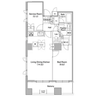 コンフォリア東池袋WEST【11階】の間取り