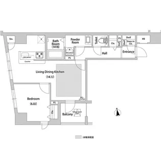 BLESS西巣鴨【5階】の間取り