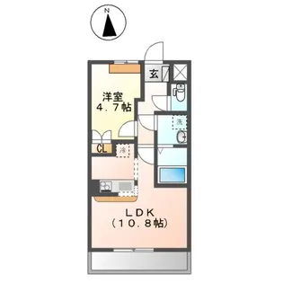 クレールスクエア【1階】の間取り