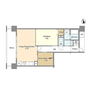 アーバンライフ目白駅前【5階】の間取り