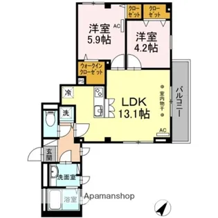 シトラスユノス小石川【3階】の間取り