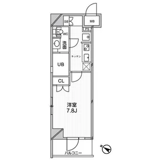 エルスタンザ文京千駄木【11階】の間取り
