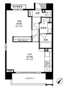 ファミールグラン銀座4丁目オーセンティア【6階】の間取り