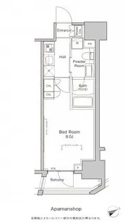 プラウドフラット浅草橋Ⅱ【10階】の間取り