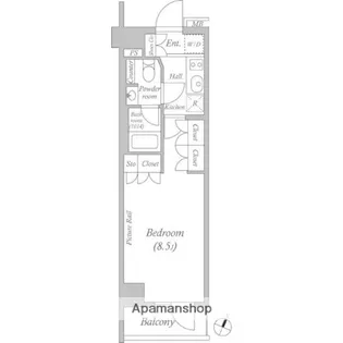 ルクレ西池袋【4階】の間取り