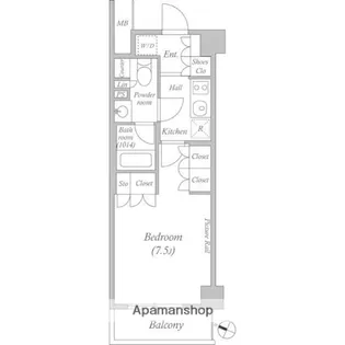 ルクレ西池袋【1階】の間取り