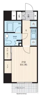 LOG RYOGOKU【303号室】の間取り