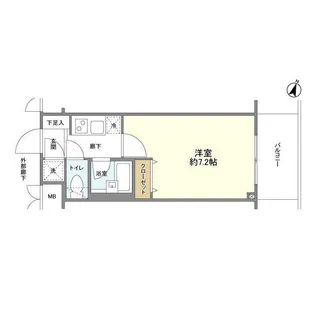 パレステュディオ日本橋浜町駅前【10階】の間取り