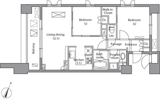レジディア水道橋【2階】の間取り