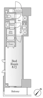 レジディア神田淡路町【7階】の間取り