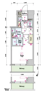 スカイコートグランデ大塚【502号室号室】の間取り