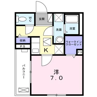 コート デュ ソミュール【1階】の間取り