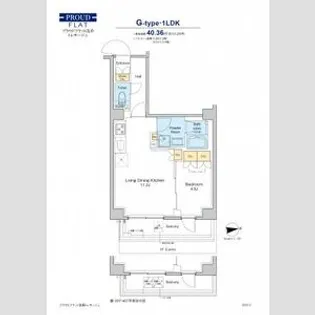 プラウドフラット浅草トレサージュ【4階】の間取り