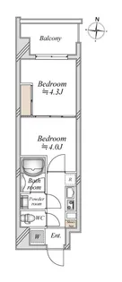 ドゥーエ両国Ⅲ【2階】の間取り