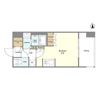 ミュプレ高田馬場【4階】の間取り