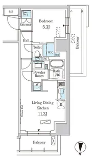 パークアクシス両国スクエア【5階】の間取り