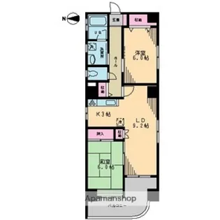 ヴァンヴェール【2階】の間取り