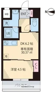 FARFALLA【6階】の間取り