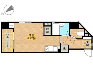 レジディア三越前【4階】の間取り